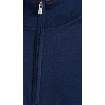 Faherty Men's Movement Quarter Zip Sweater - Navy Heather Style