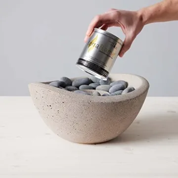 Portable TerraFlame Wave Fire Bowl for Indoor and Outdoor Use