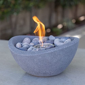 Portable TerraFlame Wave Fire Bowl for Indoor and Outdoor Use
