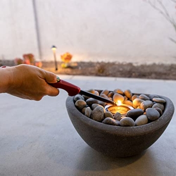 Portable TerraFlame Wave Fire Bowl for Indoor and Outdoor Use