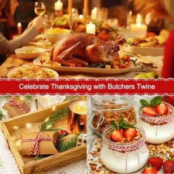 Vivifying Red Butchers Twine for Cooking & Decorating