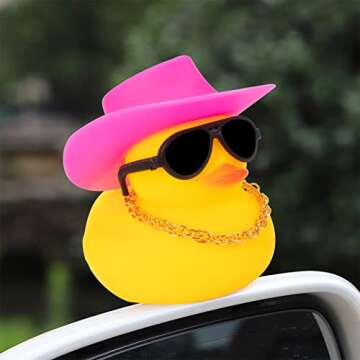 Wonuu Car Rubber Duck Decoration for Dashboard Fun