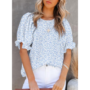 Stylish Dokotoo Floral Blouses for Women - Summer 2024