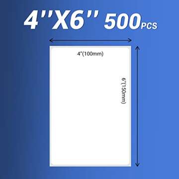 4" x 6" Thermal Direct Shipping Labels - Commercial Grade - 500 Fanfold Labels