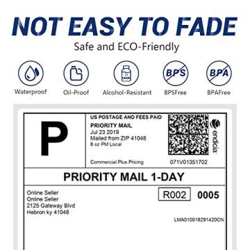 4" x 6" Thermal Shipping Labels - 500 Perforated Fanfold