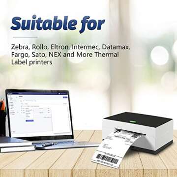 4" x 6" Thermal Shipping Labels - 500 Perforated Fanfold