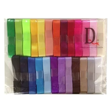 Duoqu 7/8" Satin Ribbon Set - 25 Colors, 50 Yards Total
