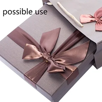 Duoqu 7/8" Satin Ribbon Set - 25 Colors, 50 Yards Total