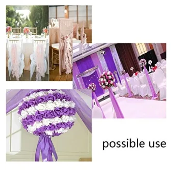 Duoqu 7/8" Satin Ribbon Set - 25 Colors, 50 Yards Total