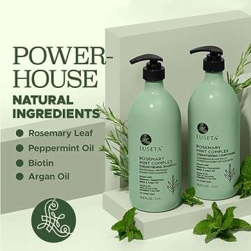 Luseta Rosemary Mint Strengthening Shampoo & Conditioner Set 33.8oz