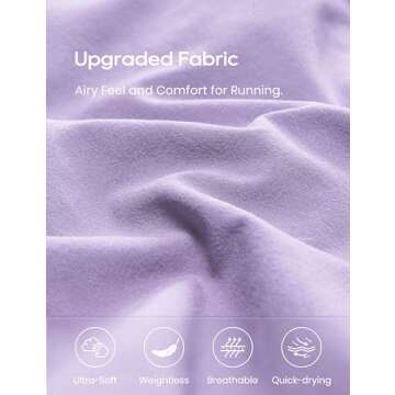 CRZ YOGA High Waisted Dolphin Athletic Running Shorts for Women 3" High Split Comfy Mesh Liner for Gym Workout Track Lilac Small