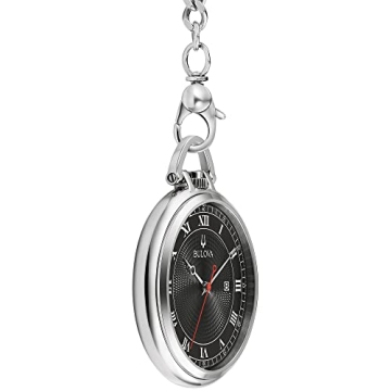 Bulova Classic Stainless Steel Pocket Watch 96B308