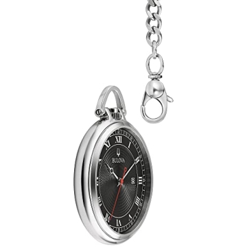 Bulova Classic Stainless Steel Pocket Watch 96B308