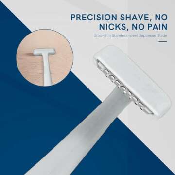 Eyebrow Razors for Men 6 Pieces, Japanese Blades Precision Dermaplane Razors, Small Eyebrow Trimmer ...