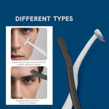 Eyebrow Razors for Men 6-Pack Japanese Blades Precision Tools