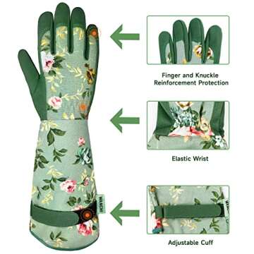 Durable WANCHI Gardening Gloves for Women - Touch Screen