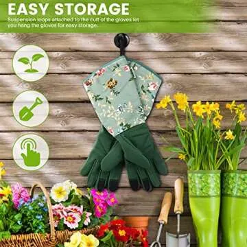 Durable WANCHI Gardening Gloves for Women - Touch Screen