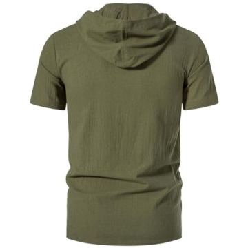 JEMITOP Vintage Renaissance Hooded Lace-up Shirt for Men