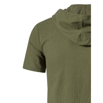 JEMITOP Vintage Renaissance Hooded Lace-up Shirt for Men