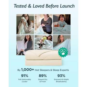 Breescape Cooling Blanket for Hot Sleepers - Queen Size