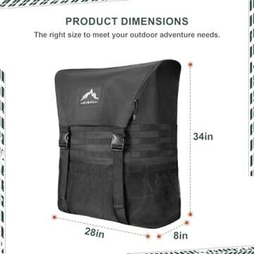 Himal Outdoors Spare Tire Trash Bag, Spare Tire Storage Bag,SUV Trunk Organizer for Outdoor Off-Road...