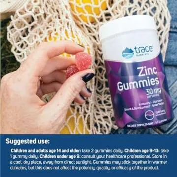 Trace Minerals Zinc Gummies for Immune Support