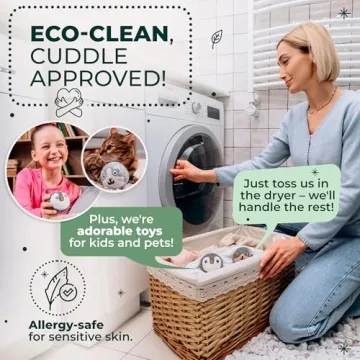 XL 6-Pack Wool Dryer Balls - Eco-Friendly & Fun Laundry Solution