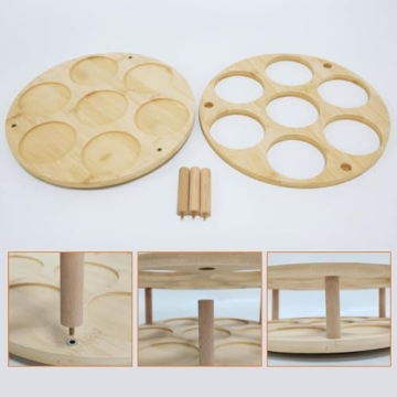 Rotatable Wooden Organizer for Stanley 40 oz Tumblers