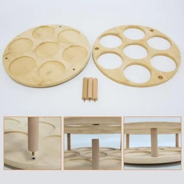 Rotatable Wooden Organizer for Stanley 40 oz Tumblers