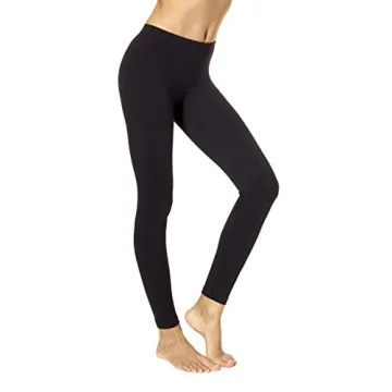 No Nonsense Women's Leggings - Soft Cotton Feel, Comfortable & Perfect for Layering, Gentle Elastic ...