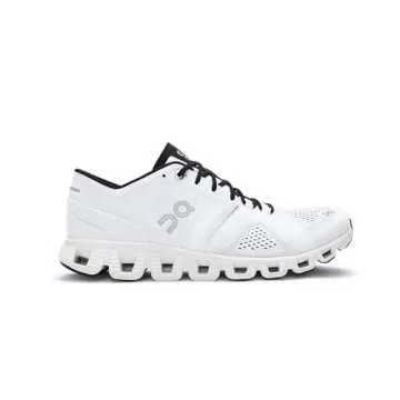 On Running Mens Cloud X Synthetic Textile White Black Trainers 10.5 US