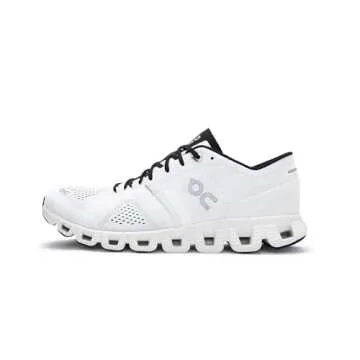 On Running Mens Cloud X Synthetic Textile White Black Trainers 10.5 US