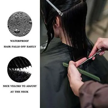 NOOA Professional Waterproof Barber Cape - 2 Packs