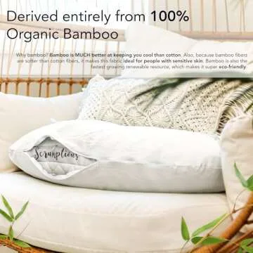 Honeydew Scrumptious Side Pillow + Silk Pillowcase Gift Pack- Adjustable Support for Neck & Shoulder Pain Relief- Made in USA- Pillow and Pillowcase Set (King Size)