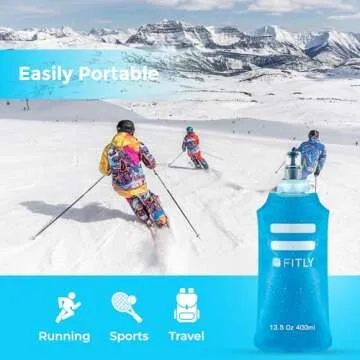 FITLY Soft Flask 3 Pack - Lightweight Hydration Pack