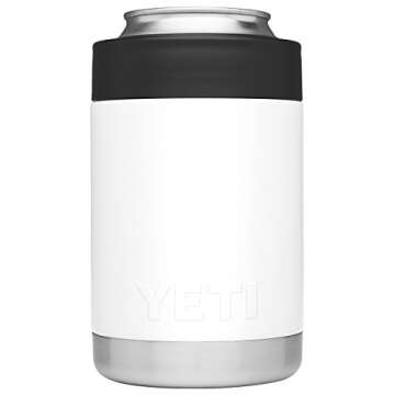 YETI Rambler Stainless Steel Vacuum Insulated Colster, White