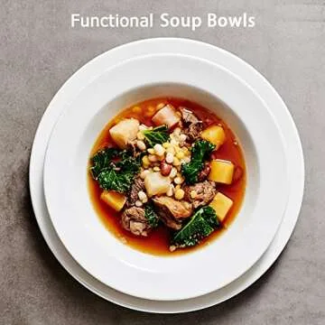 Y YHY Stackable Soup Bowls - Perfect for Everyday & Gifts