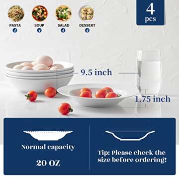 Y YHY Stackable Soup Bowls - Perfect for Everyday & Gifts