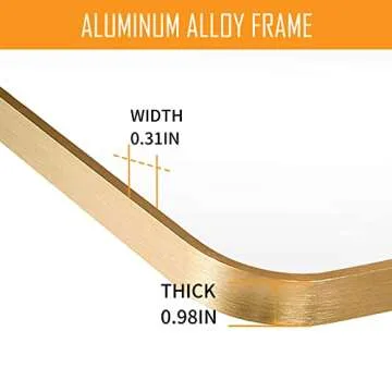 Stylish LOIGYUR Full Length Gold Mirror 67 x 20 Inch