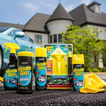 Invisible Glass 91163-3PK Premium Glass and Window Cleaner for Auto and Home Cleans Glass, Windows, Windshields, Navigation Screens, and More, Streak-Free, Ammonia-Free, Tint-Safe, 15 Oz, Pack of 3