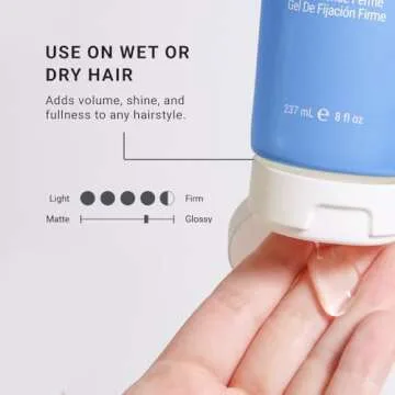 LOMA Firm Hold Gel for All Hair Types 8 Ounces