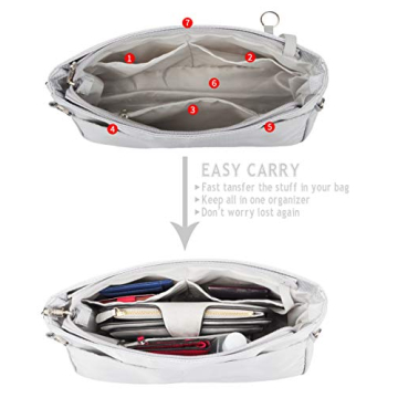 Vercord Expandable Handbag Organizer Insert for Travel