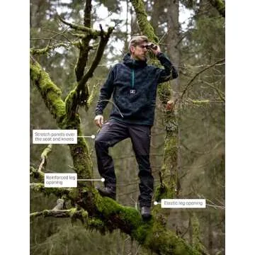 RevolutionRace Men’s Nordwand Pants, Durable Pants for All Outdoor Activities, Anthracite, L