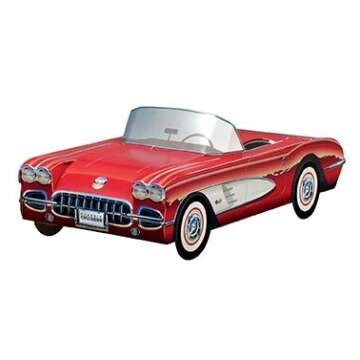 12 Classic Corvette Car Party Food Boxes - Corvette Collection