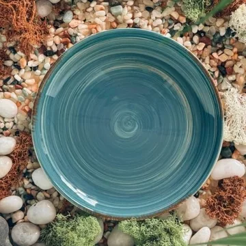 Mora Ceramic Swirl Salad Plates Set of 6 for Elegant Dining