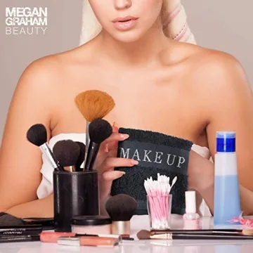 Luxury Black Towel Makeup Remover Cloth Soft Bleach Resistant