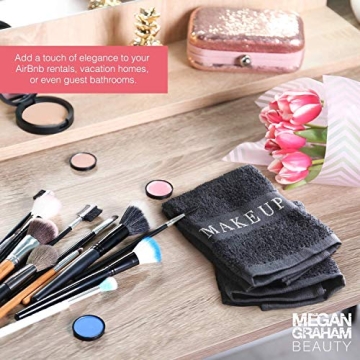 Luxury Black Towel Makeup Remover Cloth Soft Bleach Resistant