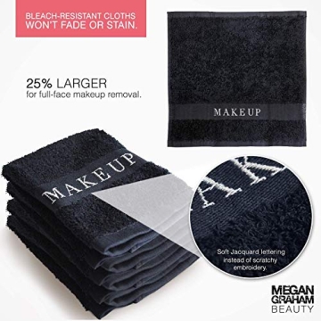 Luxury Black Towel Makeup Remover Cloth Soft Bleach Resistant