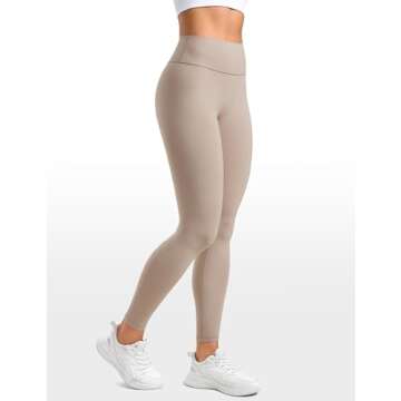 INGIA High Waisted Yoga Leggings - Soft No Front Seam