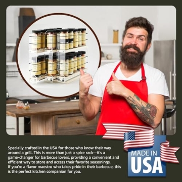 Vertical Spice Cabinet Mounted Spice Rack Organizer